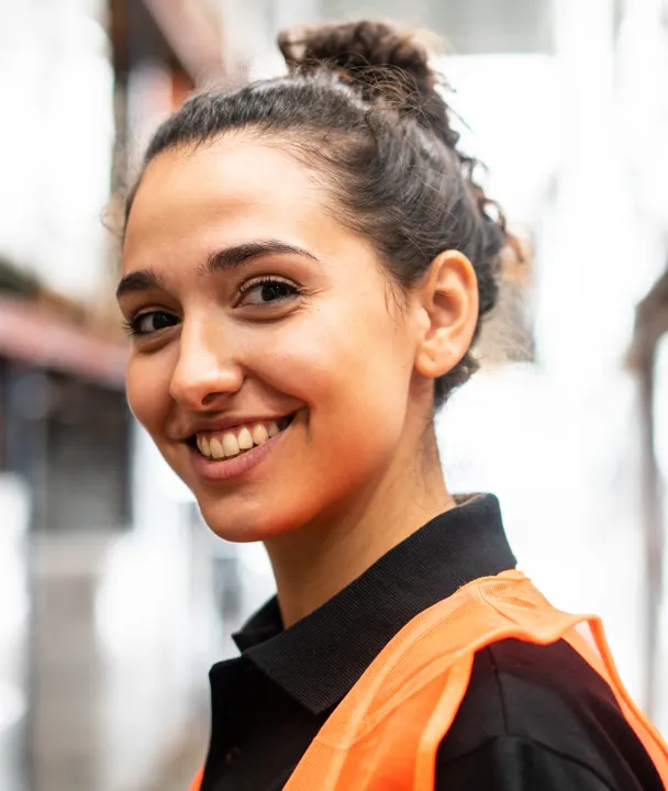 Warehouse girl image